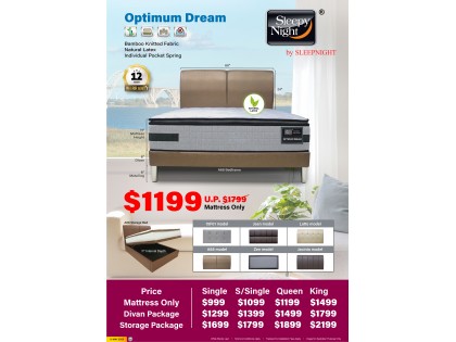 Sleepy Night Optimum Dream Pocketed Spring Mattress
